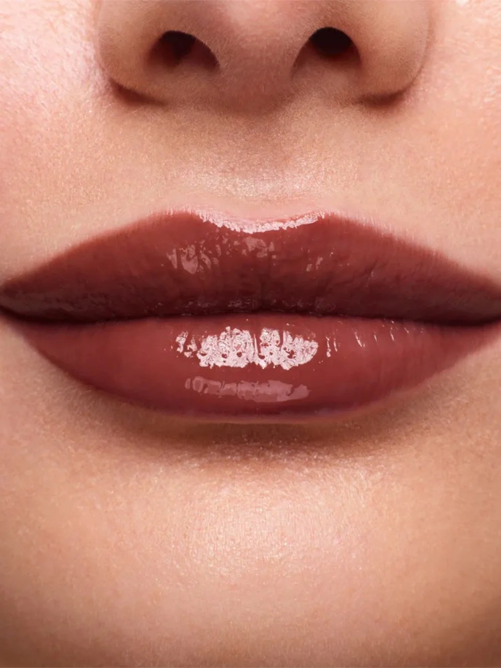 Stila Plumping Lip Glaze Gloss in Hazelnut Brown Red 0.11 fl oz Full Size NIB